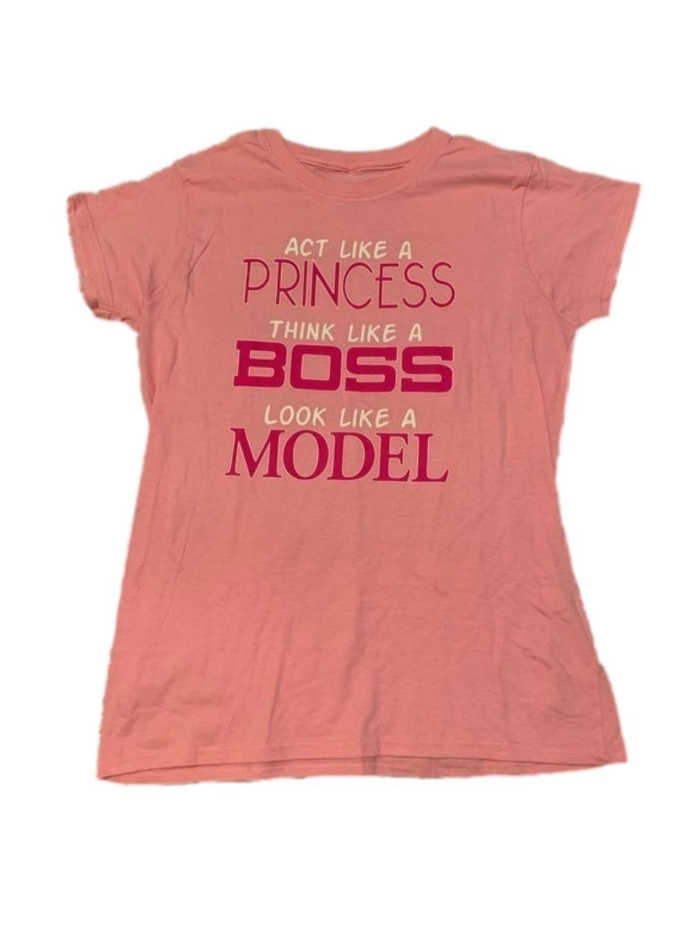 NWOT Pink Princess Boss Model T-Shirt - Picture 1 of 2